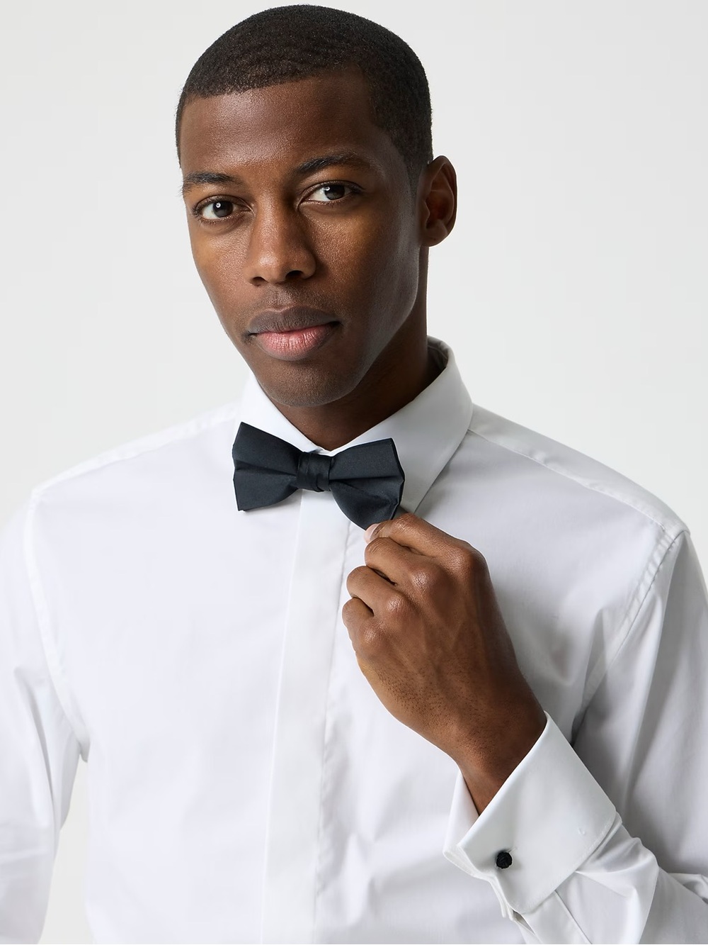 J Crew Factory men’s Thompson tuxedo shirt white Size 15 1/2 X 32 NWT - Picture 2 of 7